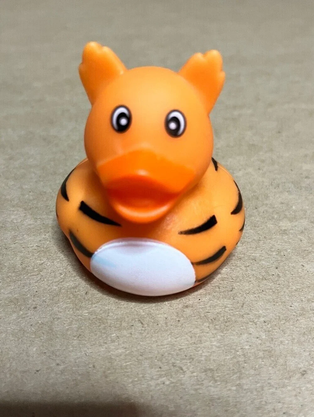 Cute Orange Tiger Rubber Duck for bath time or for JEEP ducking - Fun & Quirky
